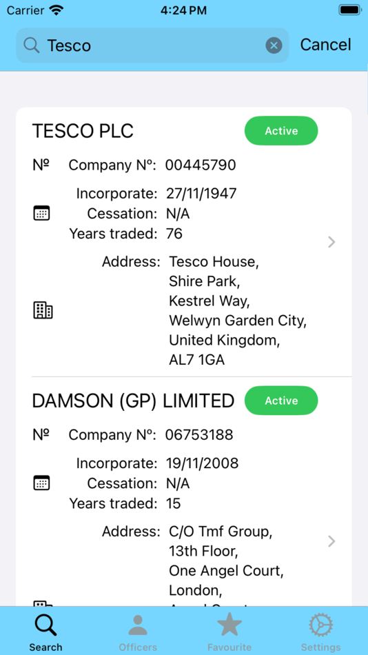#1. Company Search - UK Companies (iOS) By: John Benson