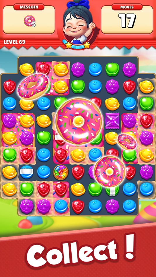 #4. Sugar Hunter: Match 3 Puzzle (iOS) 来自: SUPERBOX. Inc