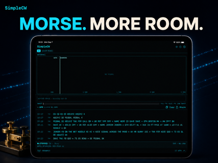 SimpleCW: Morse Decoder screenshot 6
