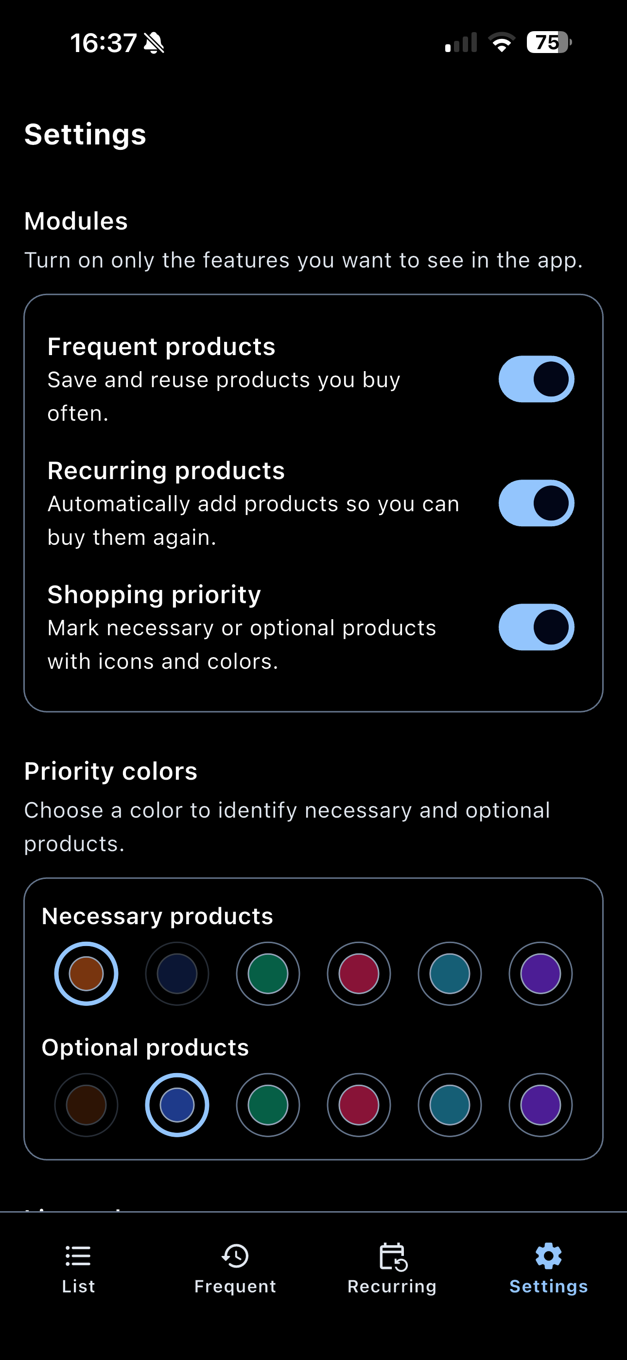 ListaSimple - Shopping list screenshot 8