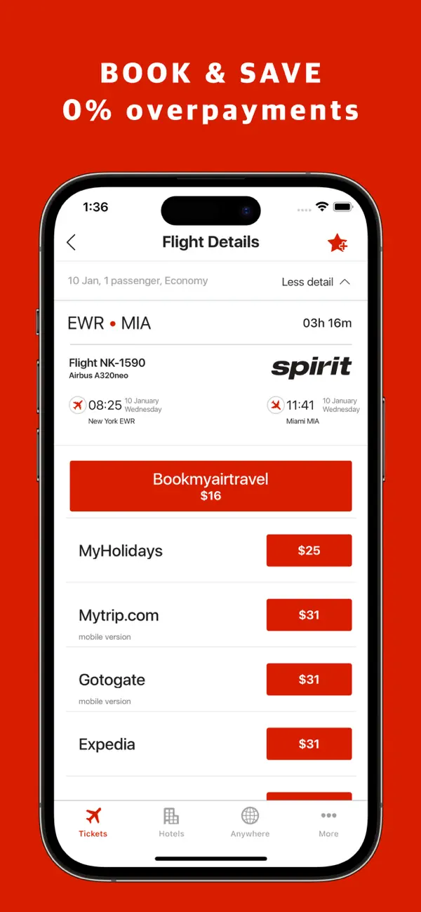 Screenshot #3 pour Red Tickets - Cheap Flights