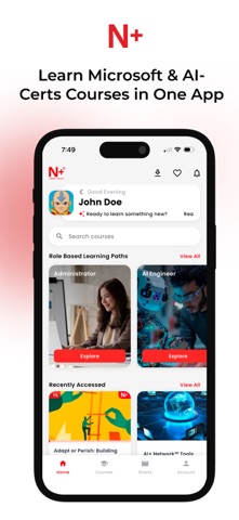 N+ AI Learning Platform screenshot