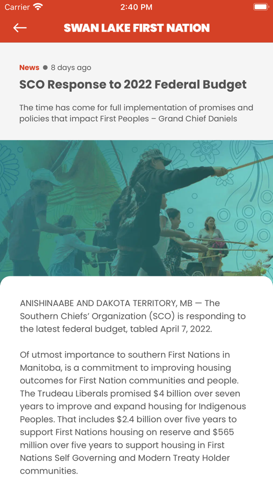 #3. Swan Lake First Nation (iOS) 由: Swan Lake First Nation