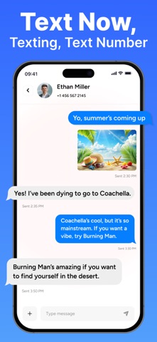 Second line: 2nd Phone Number・ iPhone screenshot