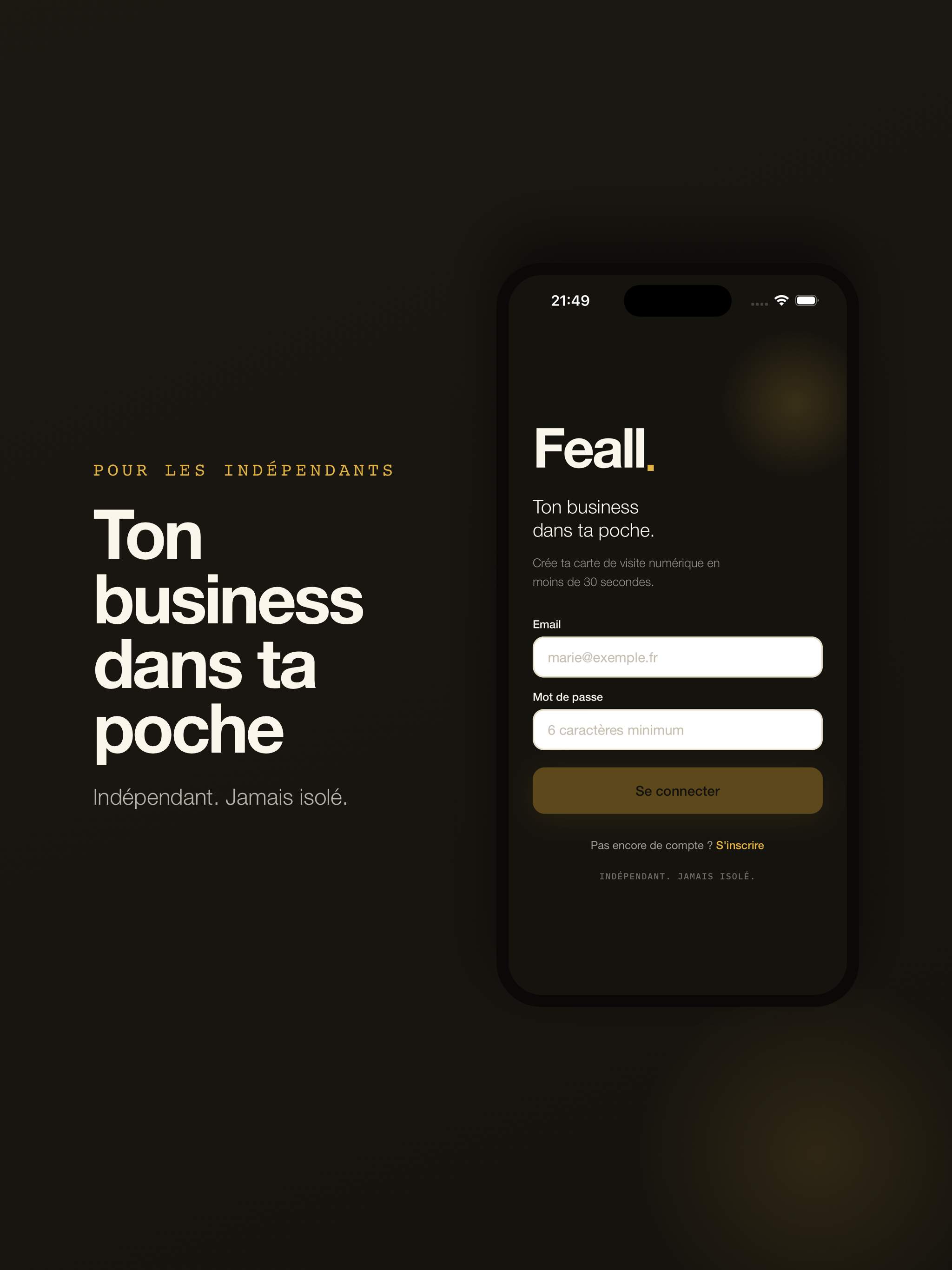 Feall : carte de visite pro screenshot 10