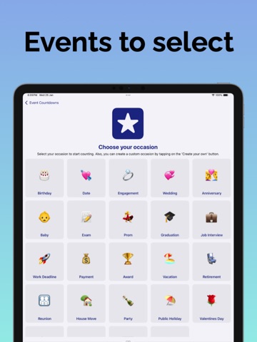 Day Tracker-Life Event Counter iPad screenshot