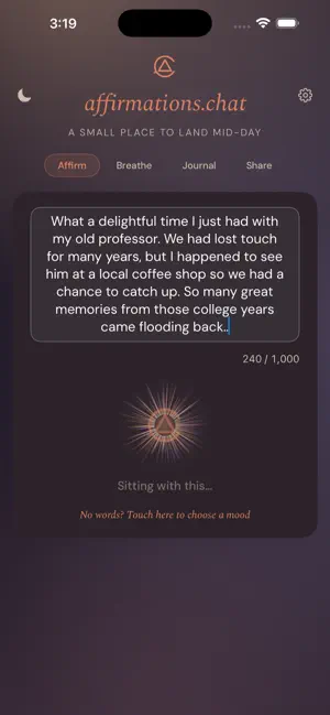 Affirmations.Chat screenshot 1