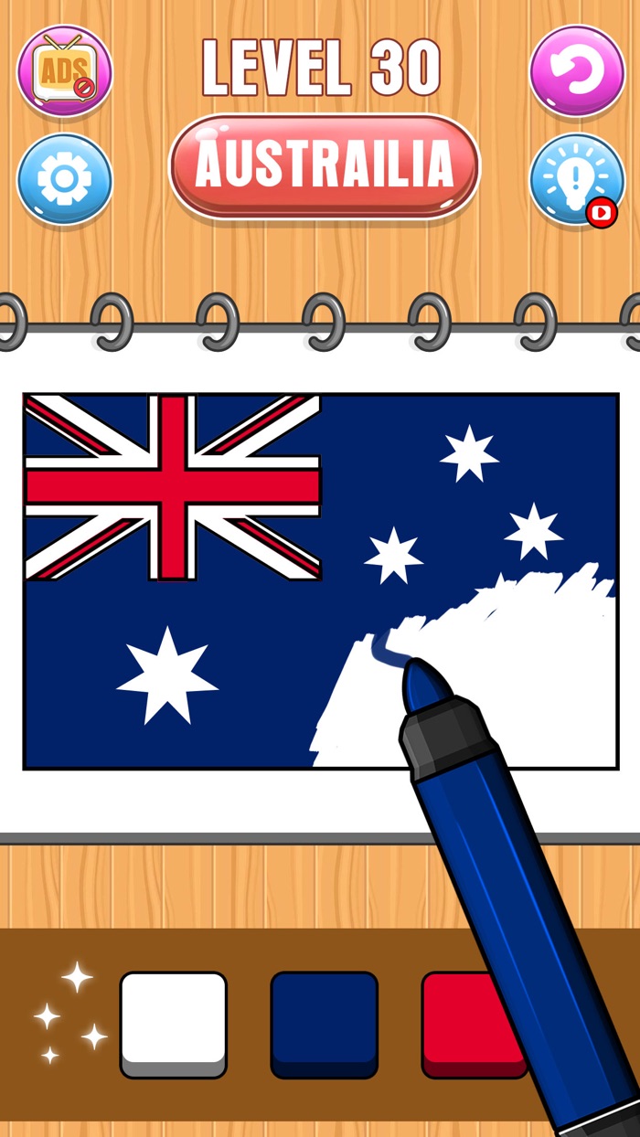 Flag Painters Coloring Puzzle