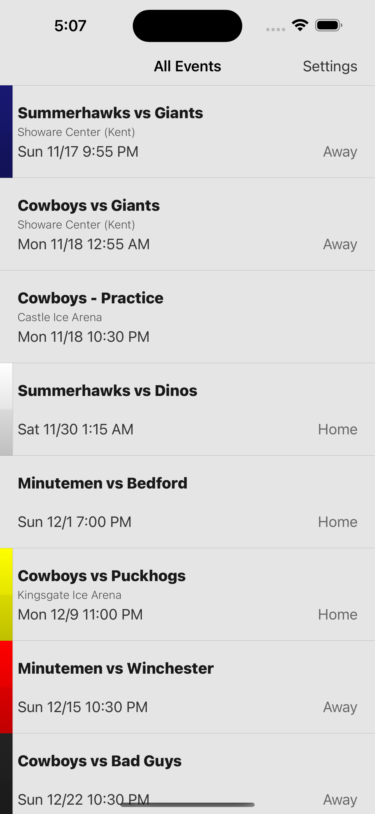 Gameday for Team Cowboy