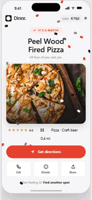 Dinnr - Where to Eat screenshot 2