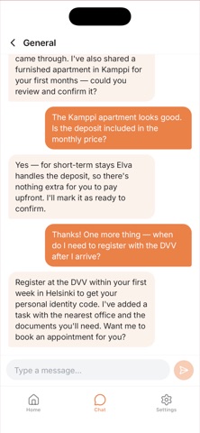 Elva: Relocation Assistant iPhone screenshot