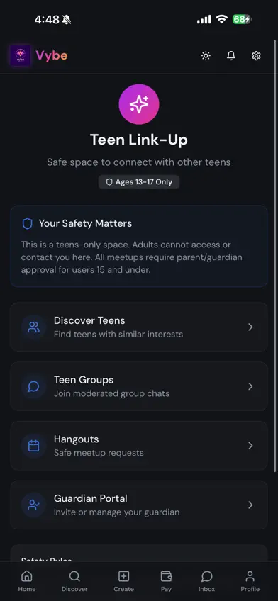 Vybe Social Network screenshot 2
