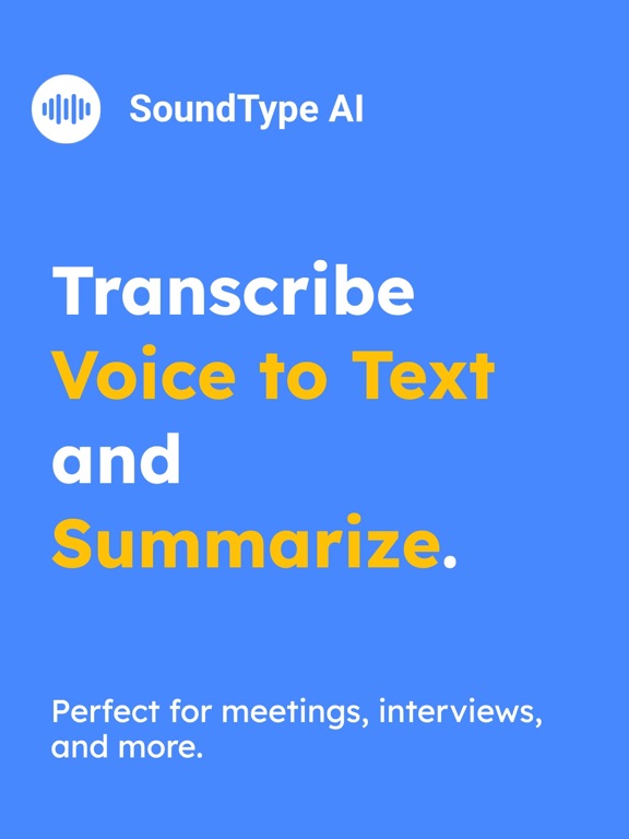 SoundType AI - Voice To Text