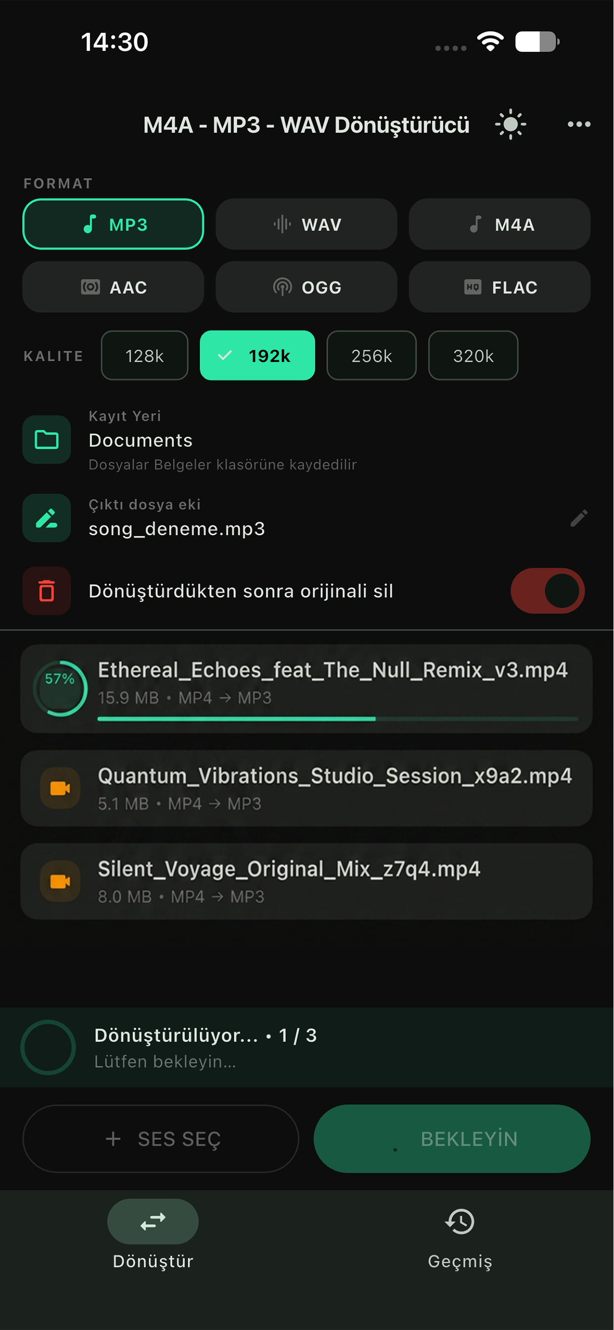 M4A to MP3 WAV Converter screenshot 5