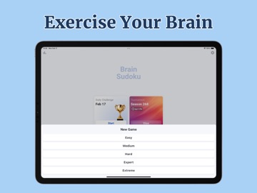Brain Sudoku for Seniors iPad screenshot