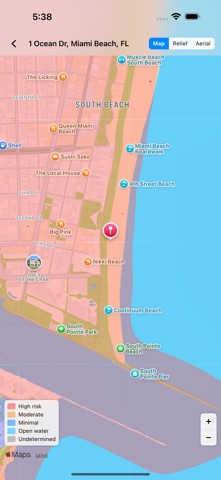 Flood Map USA screenshot