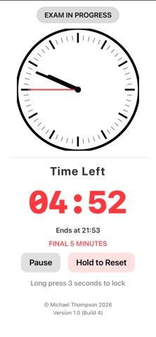 Exam Clock screenshot