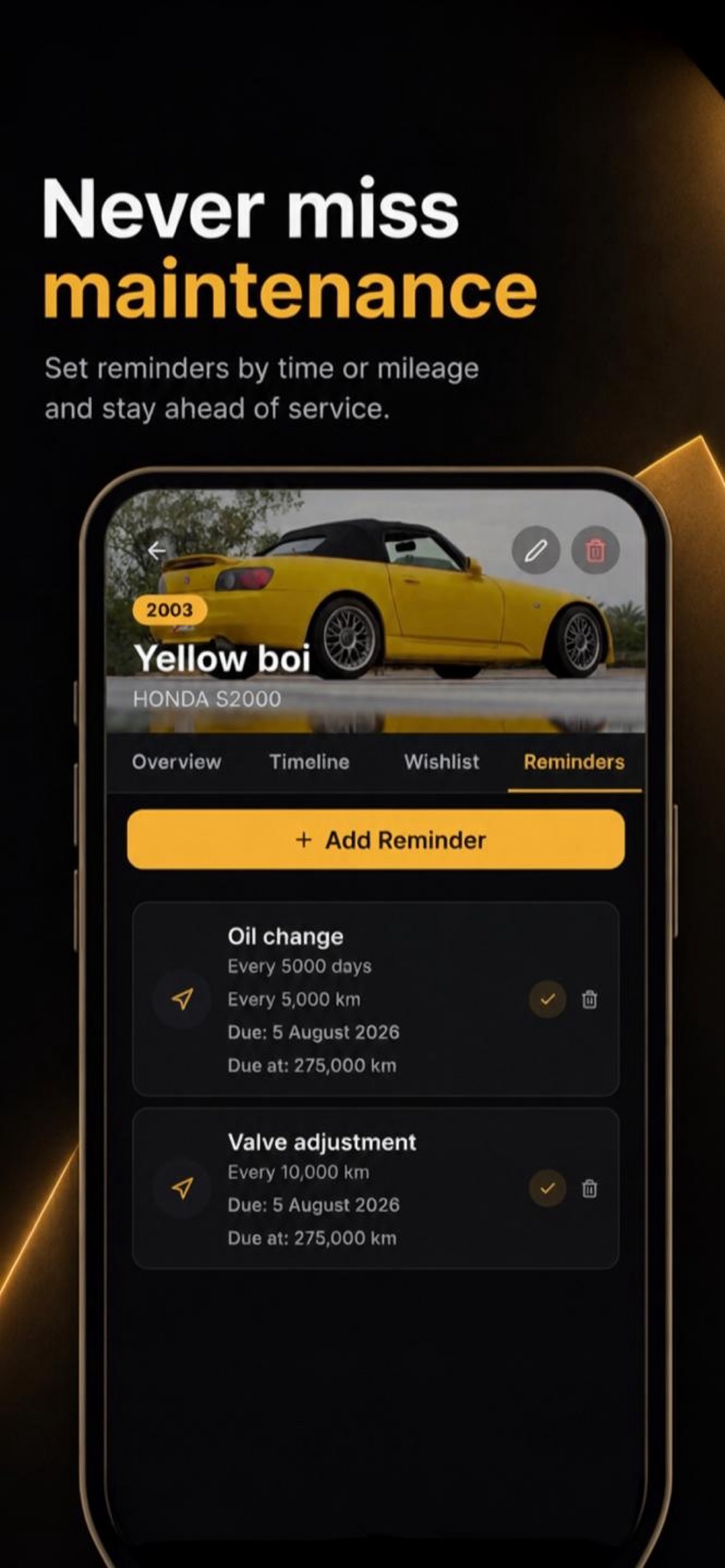 Car Life Tracker