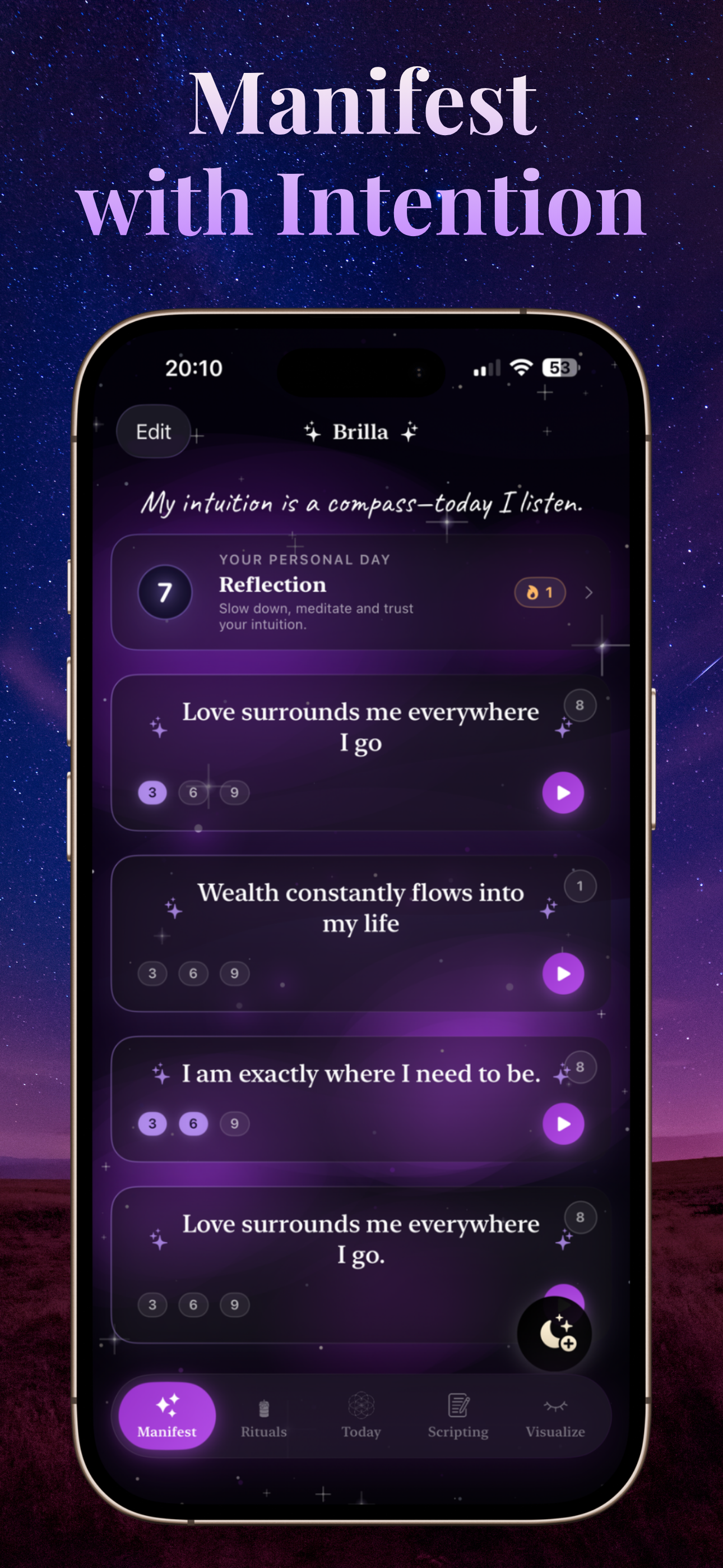 Brilla: Manifestation Journal screenshot 2