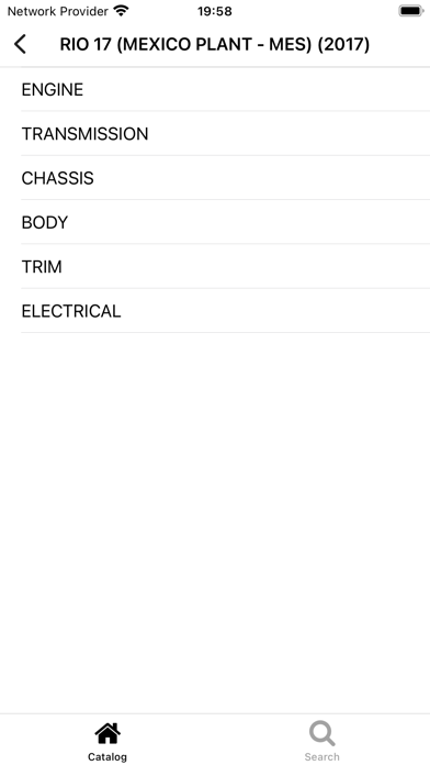 Car parts for Kia (EPC) Screenshot