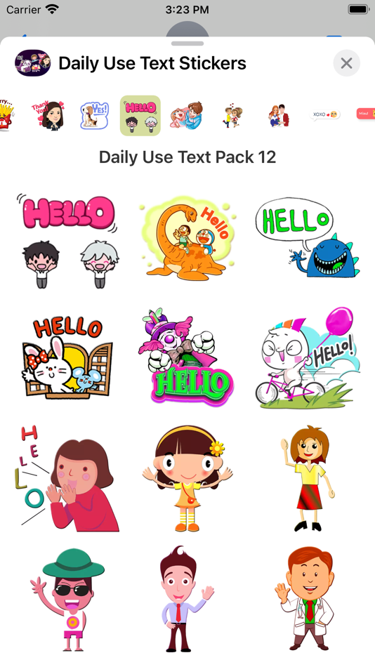 #4. Daily Use Text Stickers (iOS) 由: Ankur Meghani