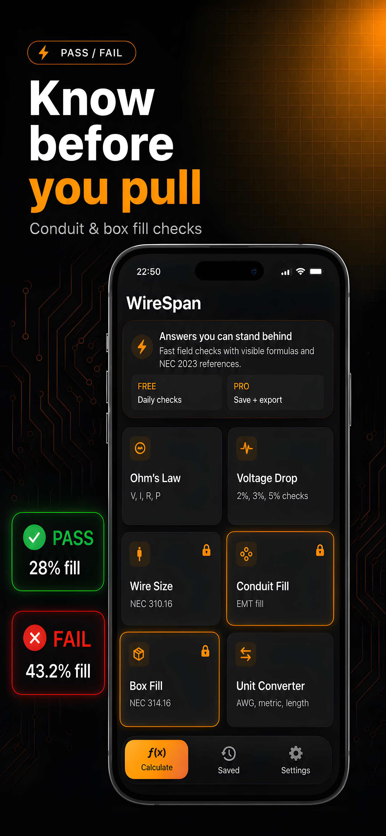 WireSpan: Conduit Fill Calc screenshot 4