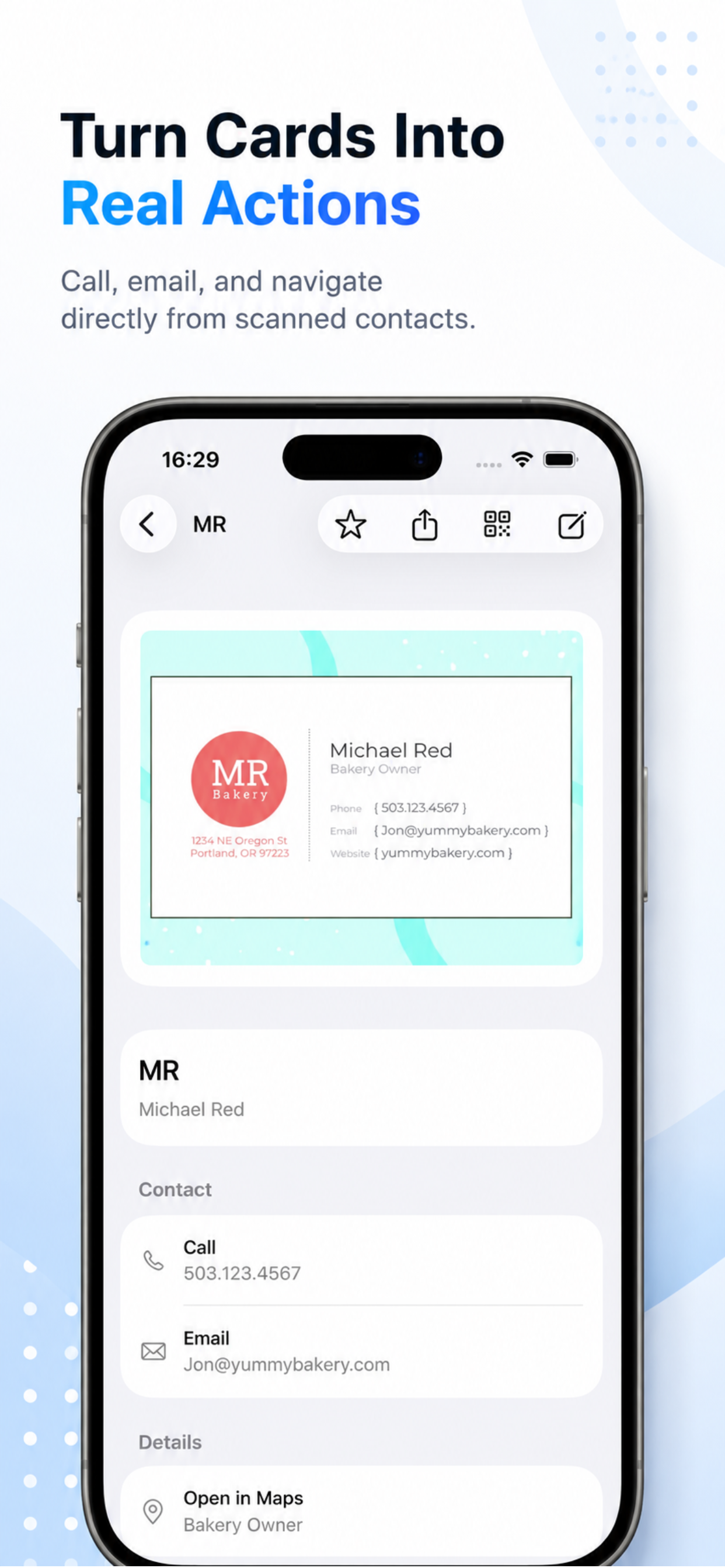 Business Card Scanner - OCR