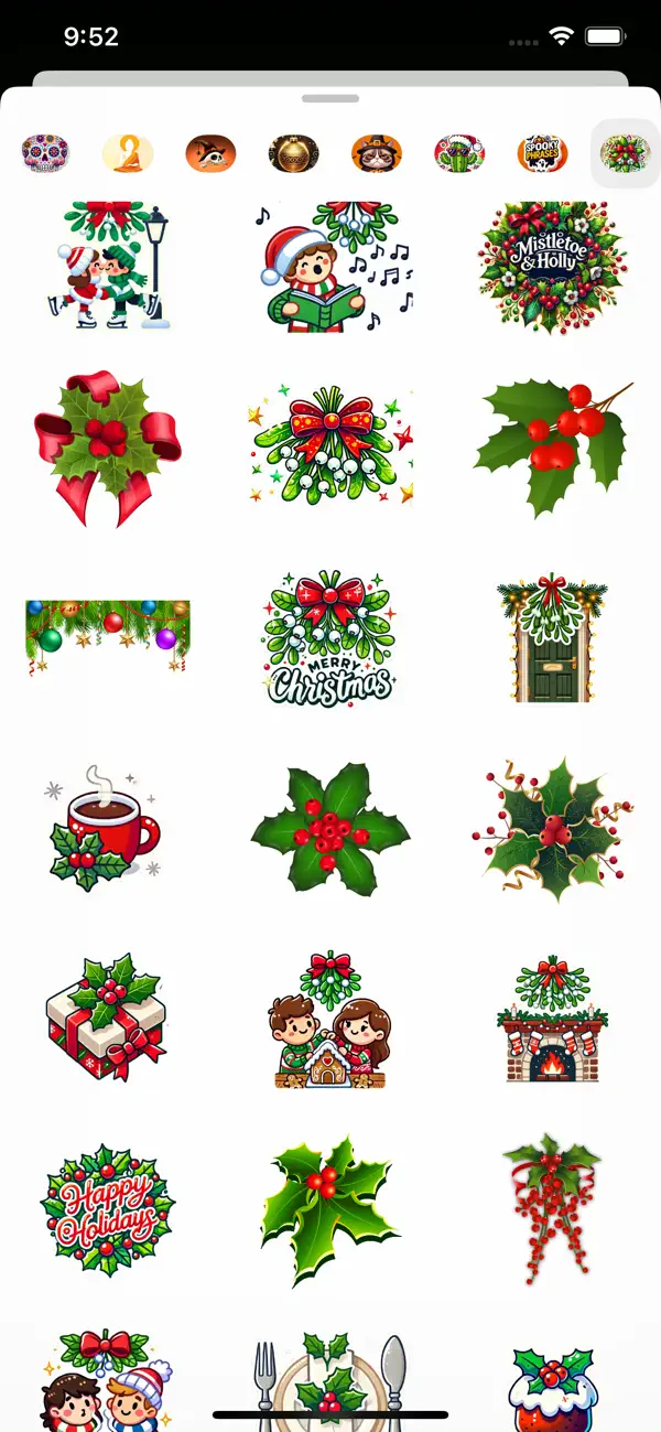 Screenshot #2 pour Mistletoe Christmas Stickers