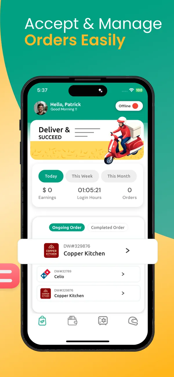 Screenshot #3 pour DeliWare - Delivery Partner
