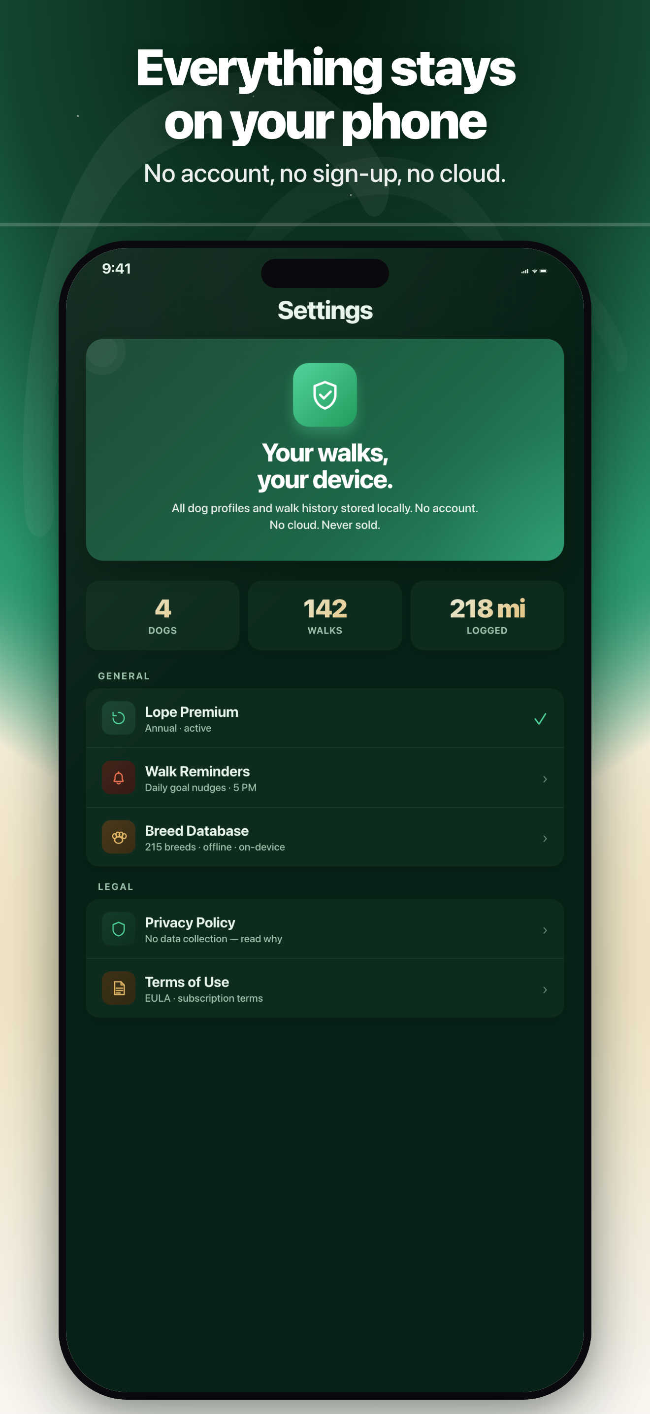 Lope: Pet Walking Logger screenshot 4