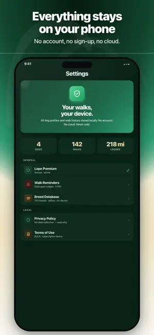 Lope: Pet Walking Logger screenshot 4