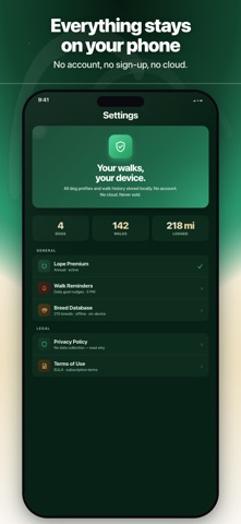 Lope: Pet Walking Logger Screenshot 4 of 5