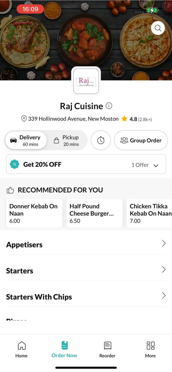 Screenshot #2 pour Raj Cuisine