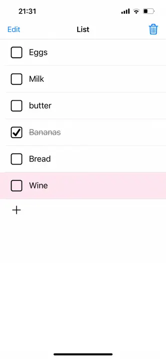 ToDo List : capture d’écran 6 sur 6