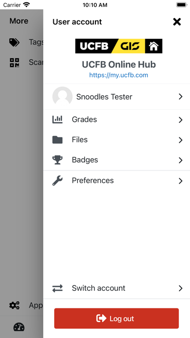 UCFB Online Hub Screenshot