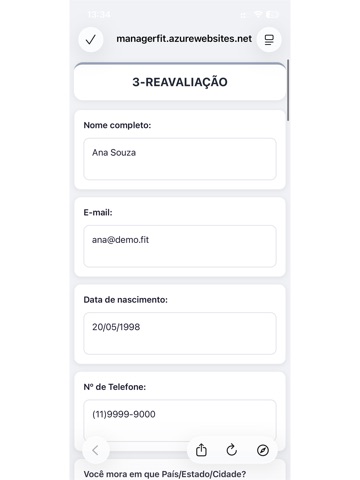 ManagerFit iPad screenshot