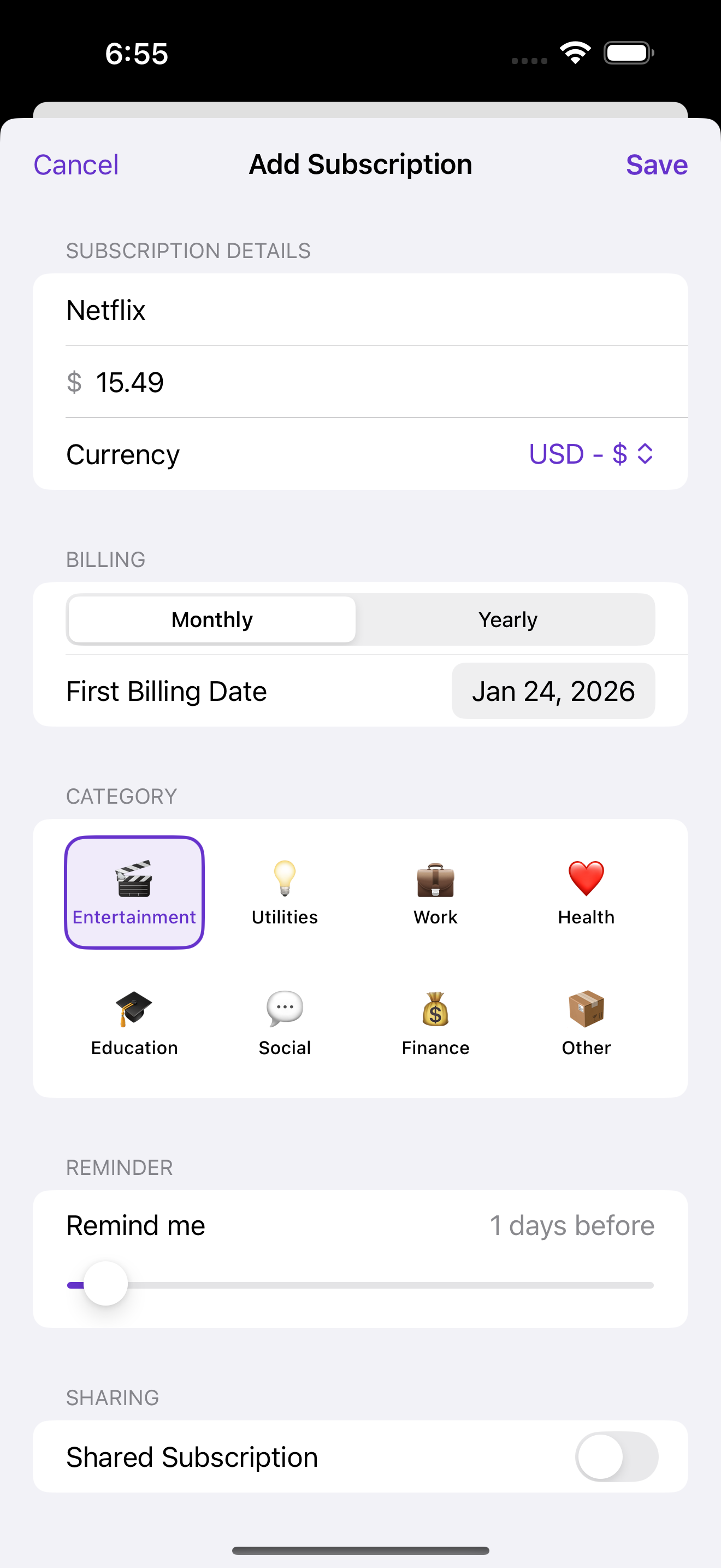 SubFlow - Subscription Manager screenshot 4
