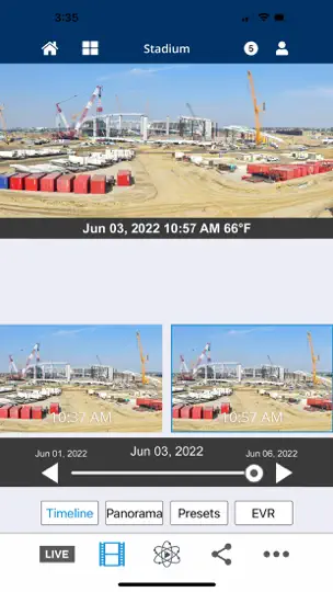 Captura de pantalla de EarthCam en iPhone 2