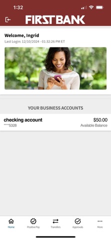 First Bank Biz To Go app screenshot