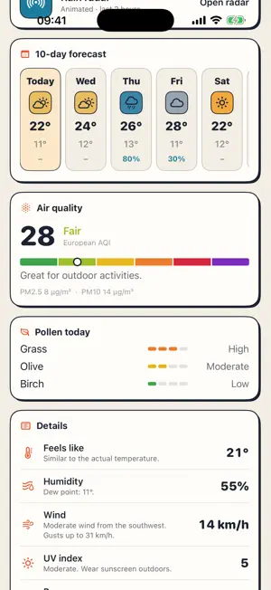 Celaje – Weather & Rain Radar screenshot 3