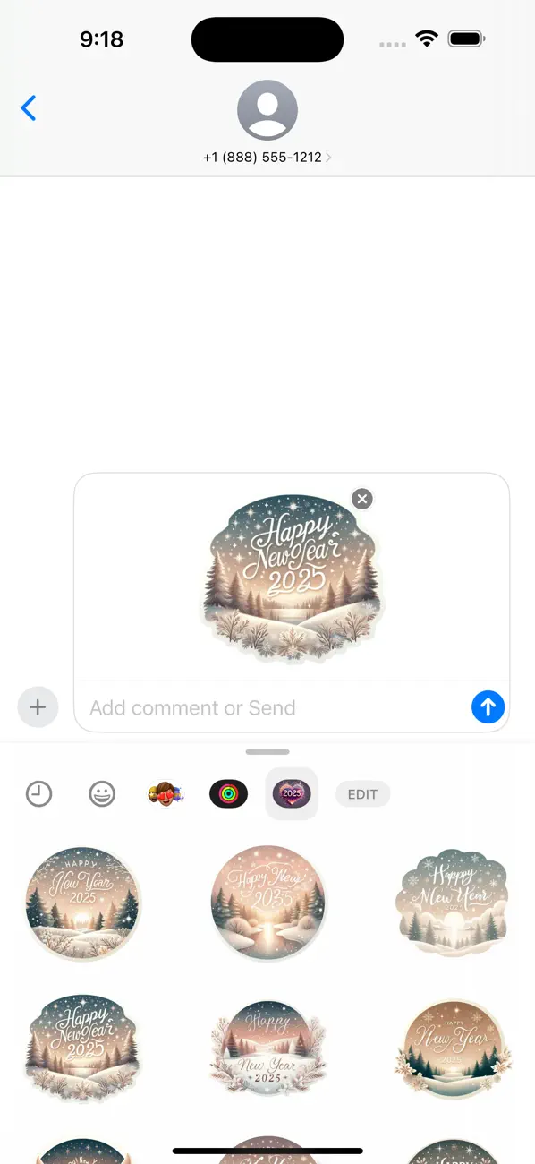 Screenshot #2 pour New Year 2025 Stickers