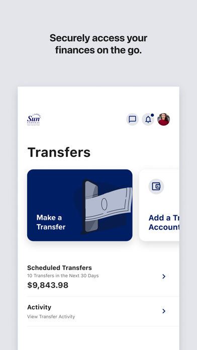 Sun Federal Credit Union iPhone screenshot