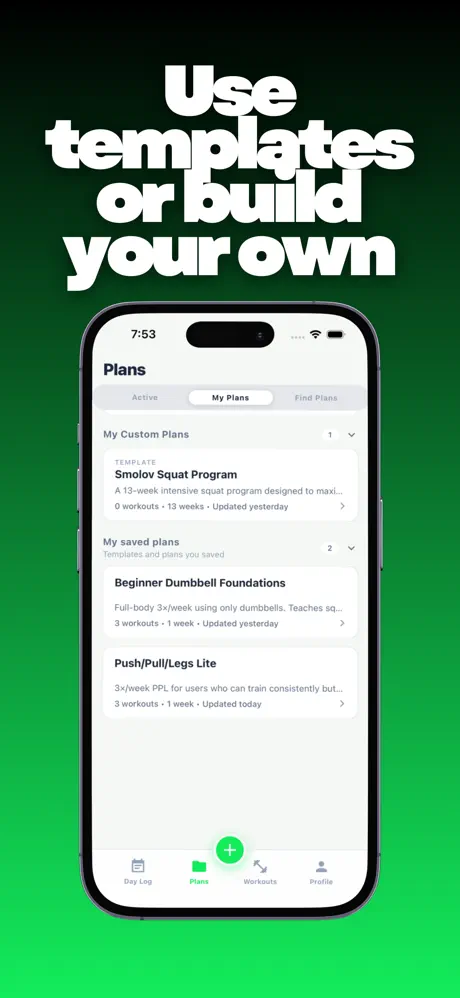 DayOne: Workout Log 健身日志记录 应用截图