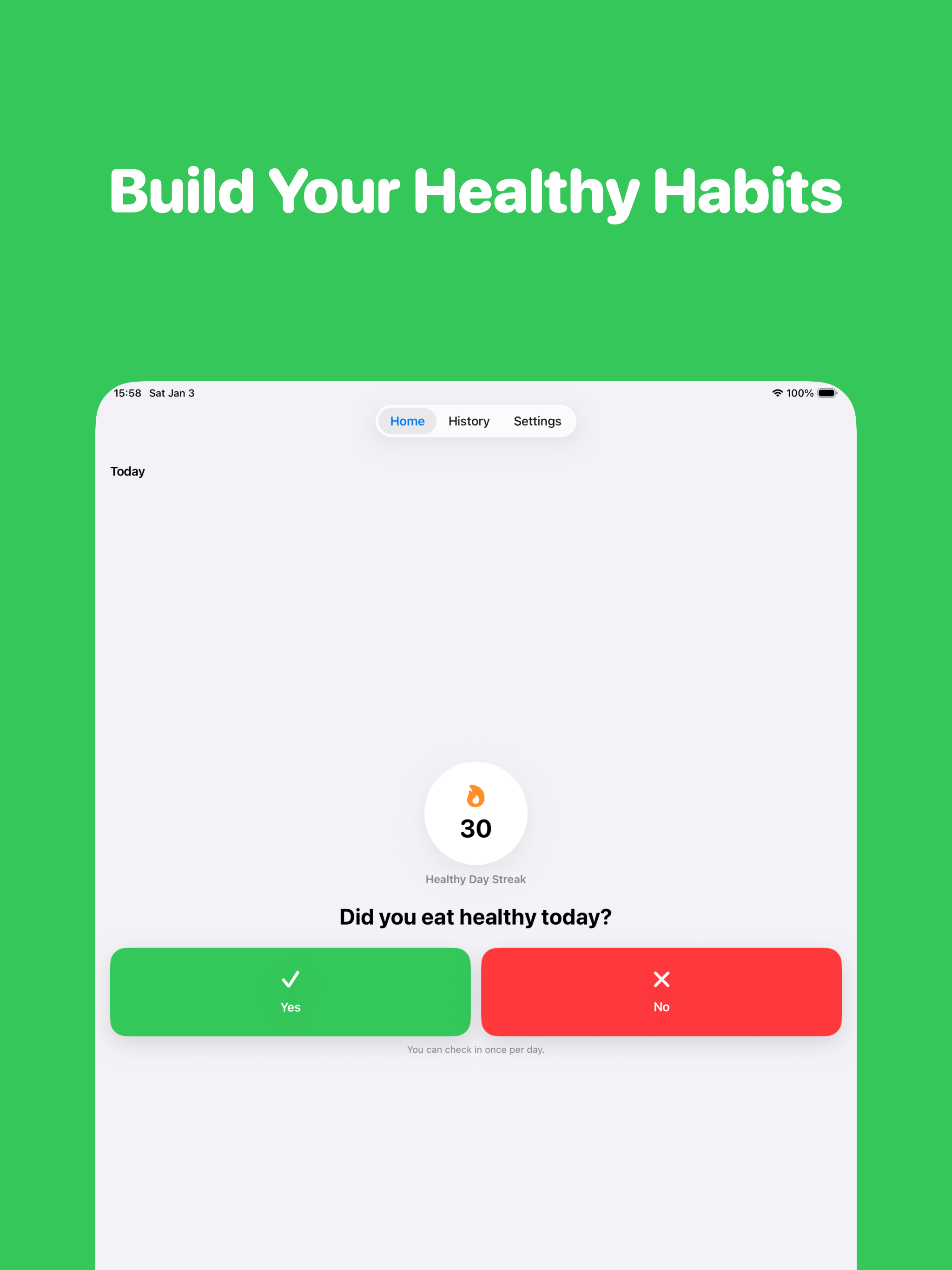 Eat Healthy! - Habit Tracker