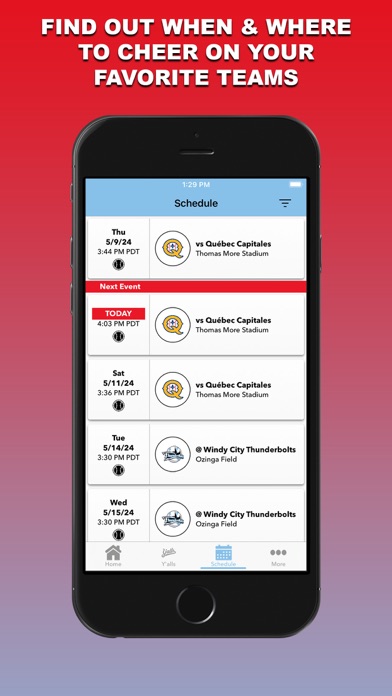 Florence Y'alls iPhone screenshot 3 - Sports app