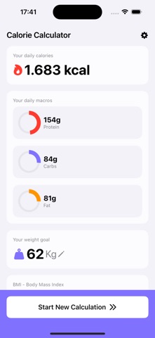 Calorie Calculator! Screenshot 1 of 4