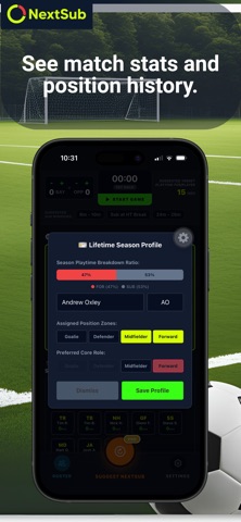 NextSub Soccer Subs App Screenshot 7 of 8