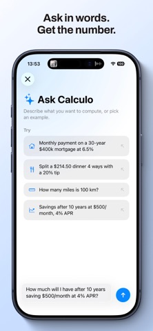Calculo: Equation Calculator Screenshot 2 of 10