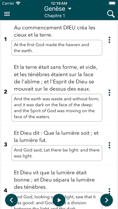 La Bible Martin en français Screenshot