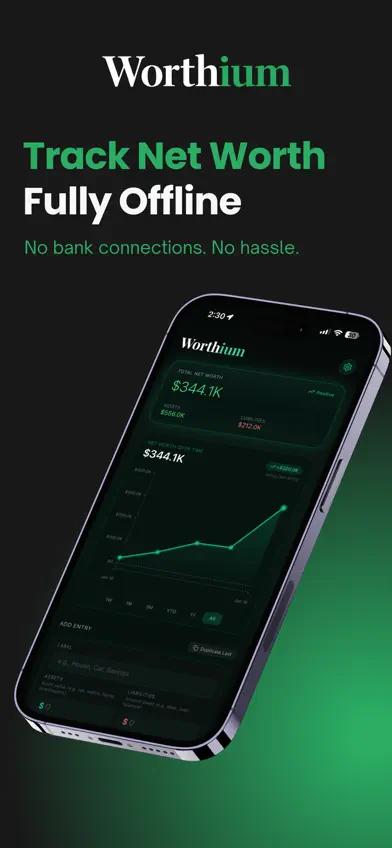 Worthium - Net Worth Tracker screenshot 1